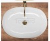 REA - umywalka nablatowa CLEO 61 Gold Edge